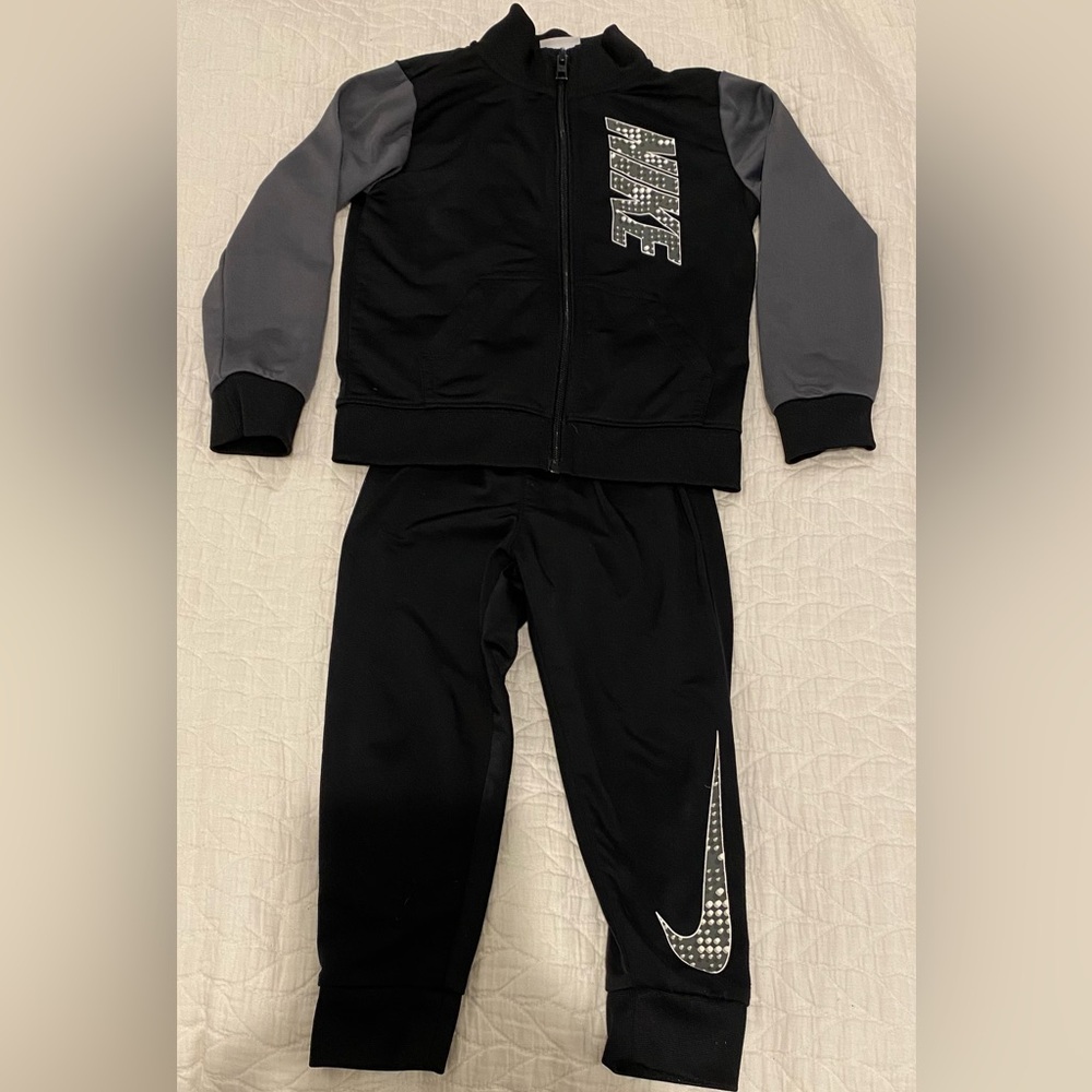 Nike Black and Gray Tracksuit for Kids